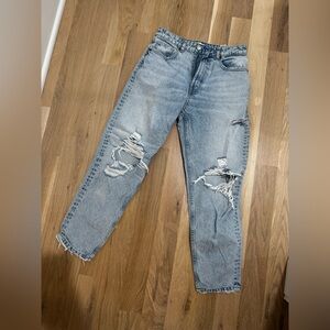 Zara Light Blue Distressed Men's Jeans